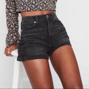 Wild Fable - Black Wash Highest Rise Denim Shorts